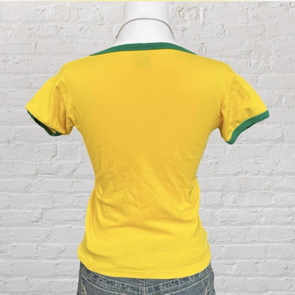 y2k brazil baby tee with paper tag - Picture 2 of 6